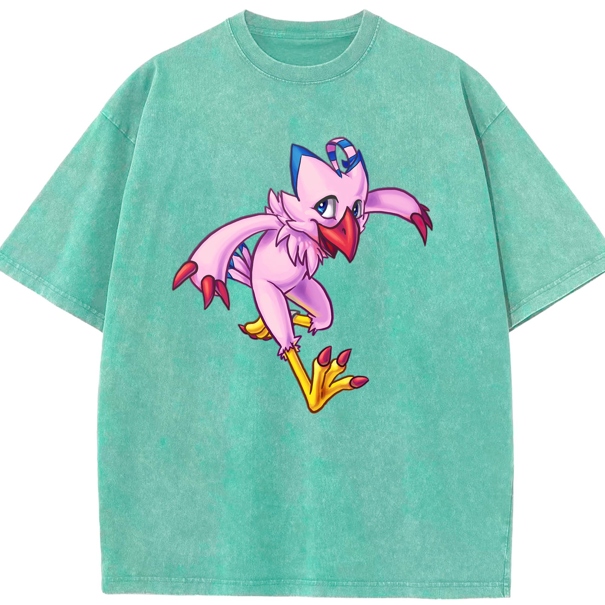 （画像用） Digimon デジタルモンスター/デジモン 綿100% ヴィンテージ風 半袖Tシャツ（フロントプリント）